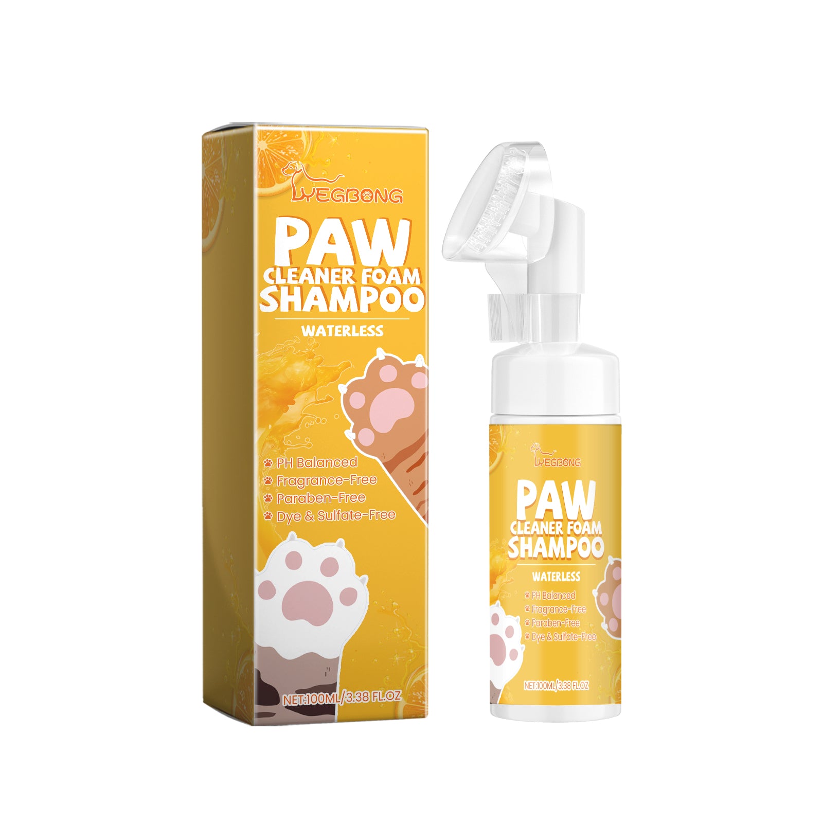 Pet Paw Foam Cleaner, Pet Cleaning, Moisturizing, Nourishing And Nourishing Cat And Dog Feet