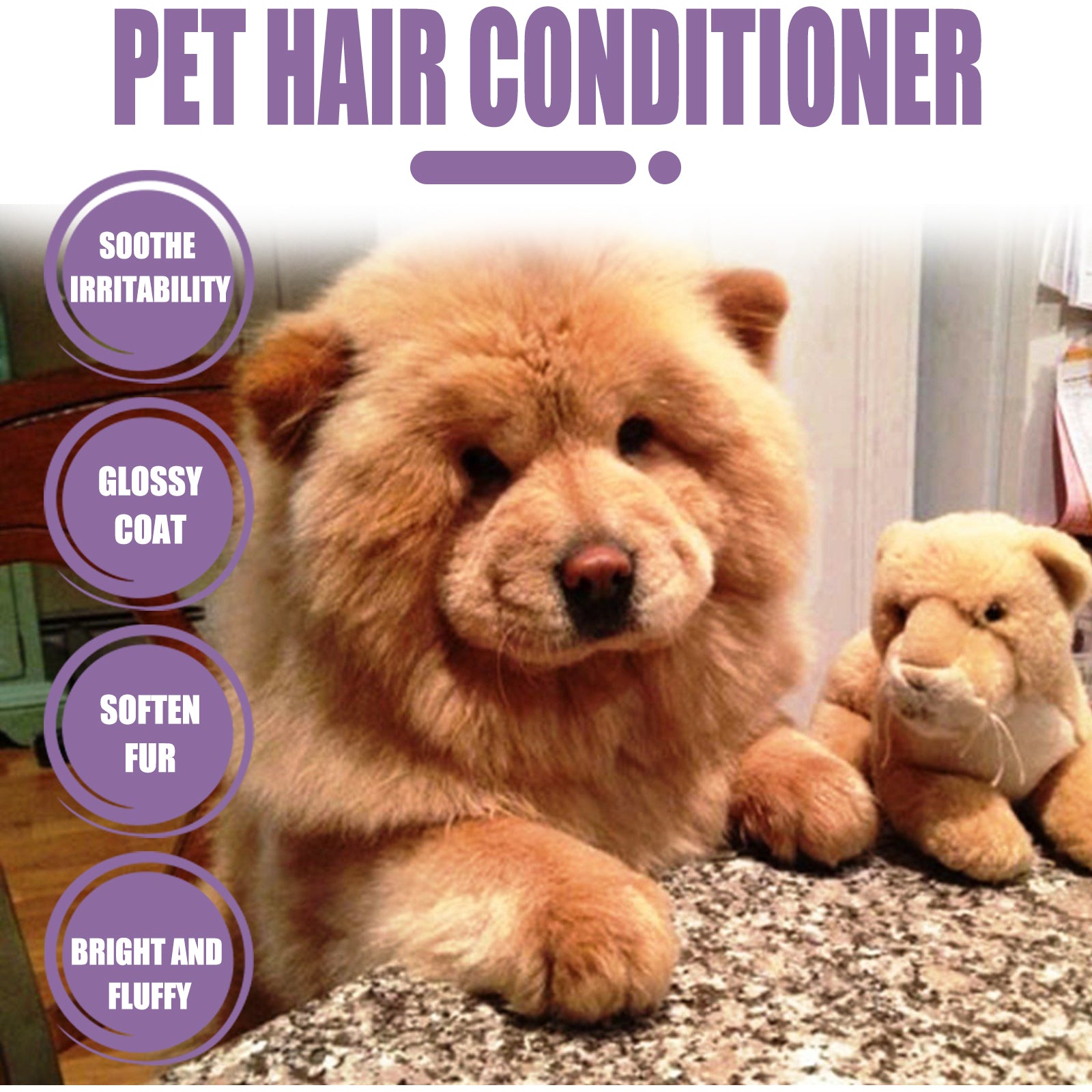 Pet Hair Conditioner, Fluffy Soft Not Knot Pet Pet Hair Clean Nursing Hair Cream