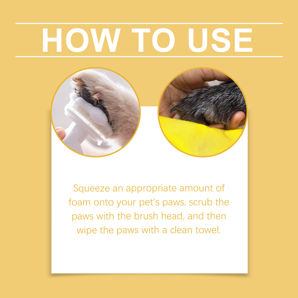 Pet Paw Foam Cleaner, Pet Cleaning, Moisturizing, Nourishing And Nourishing Cat And Dog Feet