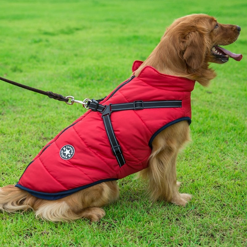 Pet clothing Large dog charging suit Thickened waterproof pet supplies Dog supplies