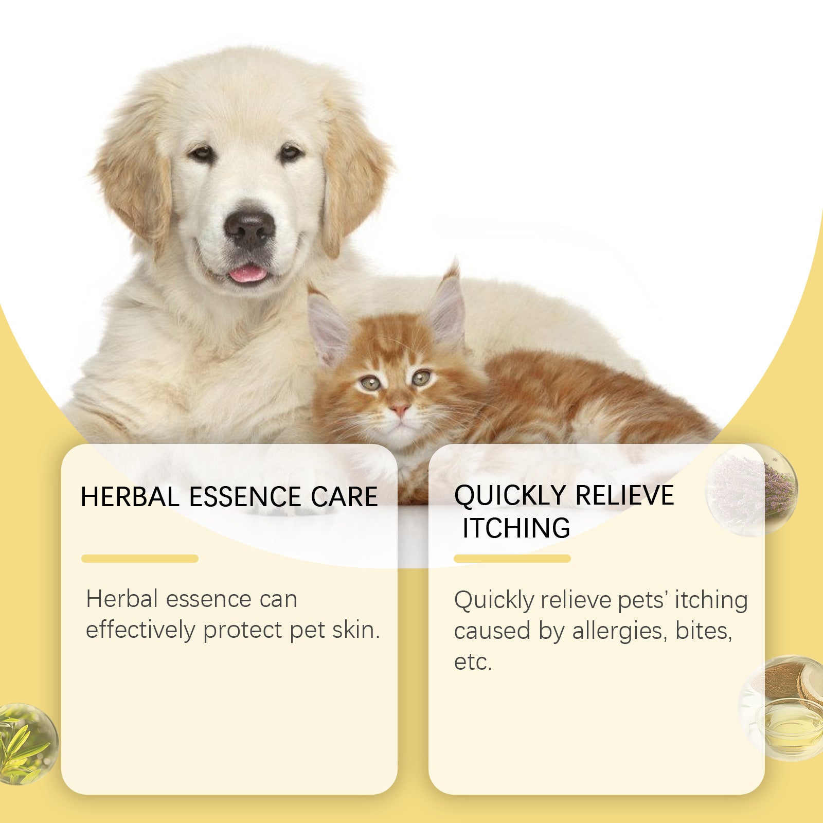 YEGBONG Pet Skin Care Spray with gentle ingredients is an external care spray for pet skin discomfort