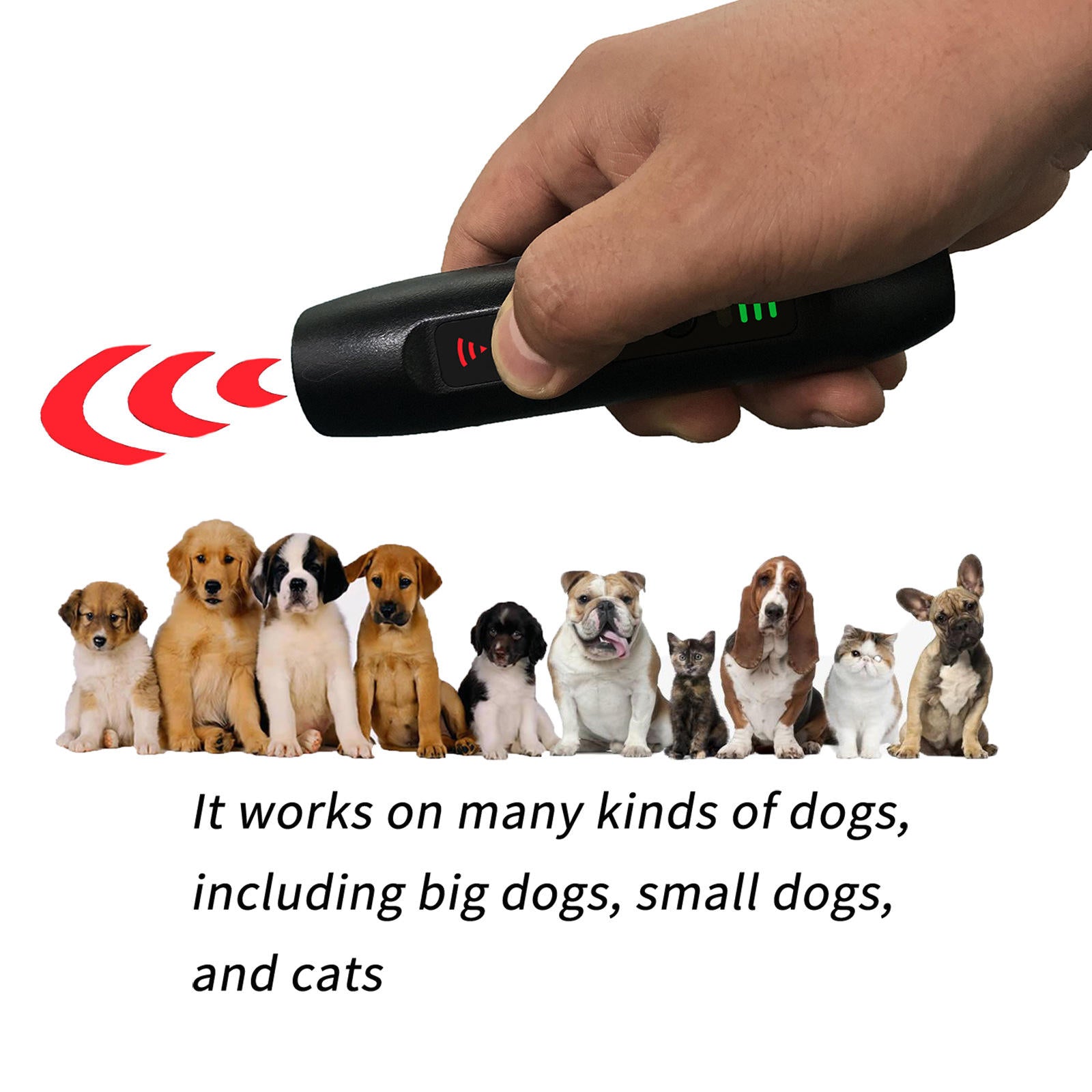 Pet Training Anti Barking USB Recharge Ultrasonic Pet Dog Repeller Handheld Repellent