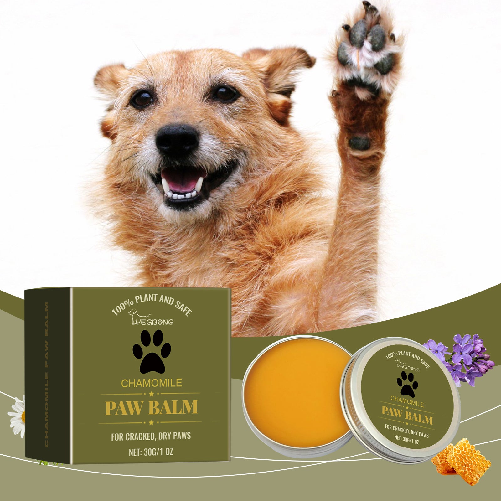 Yegbong Claw Care Cream For Dogs And Cats, Gentle Moisturizing And Softening Foot Pad, Pet Claw Care Cream
