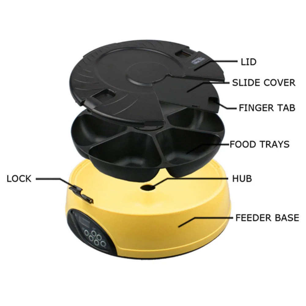 6 Meal Pet automatic feeding machine