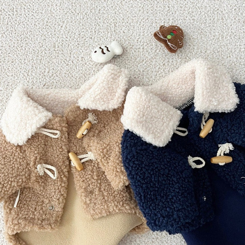 Thick and warm fleece jackets with buttons for dogs and cats in autumn and winter, Teddy, Yorkshire and Bichon Frise all puppy clothes