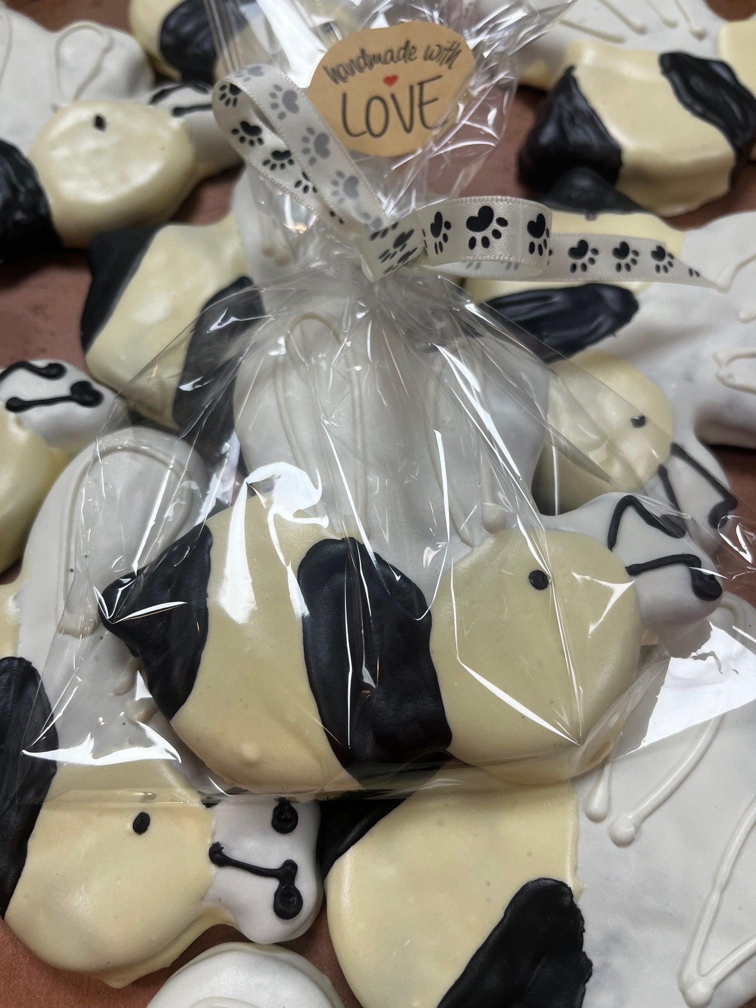 Large Bumble Bee Dog Cookie